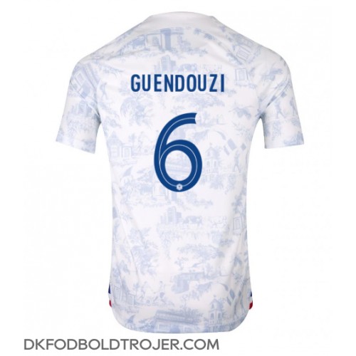 Billige Frankrig Matteo Guendouzi #6 Udebane Fodboldtrøjer VM 2022 Kortærmet